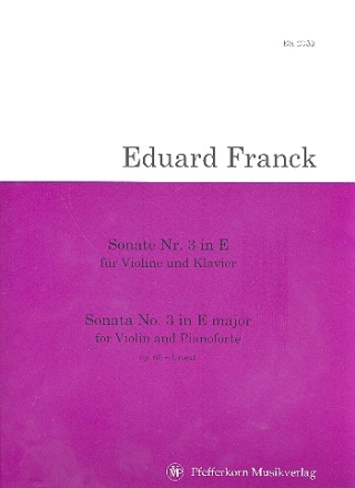 Sonate Nr.3 E-Dur op.60 fr Violine und Klavier