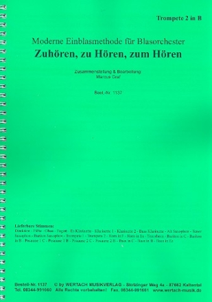 Zuhren, zu Hren, zum Hren fr Blasorchester Trompete 2