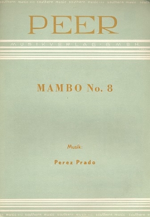 Mambo Nr.8: fr Ensemble Klavierbegleitung