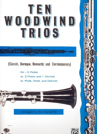 10 Woodwind Trios  for 3 woodwind instruments score