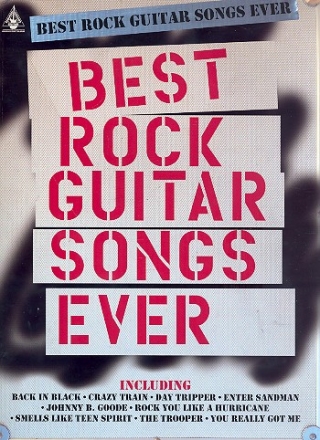 Best Rock Guitar Songs ever songbook vocal/guitar/tab