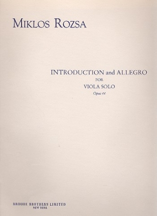 Introduction and Allegro op.44 for viola