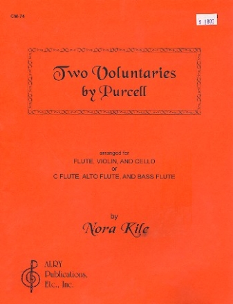 2 Voluntaries by Purcell for flute, violin, cello (or c flute, alto flute, bass flute) parts