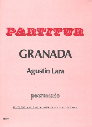 Granada fr Akkordeonorchester Partitur