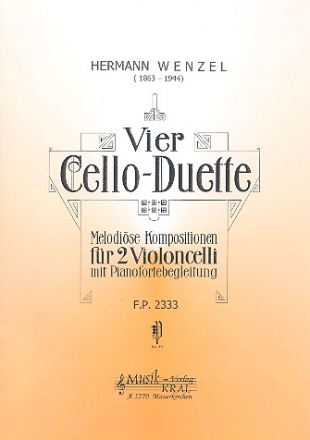4 Duette fr 2 Violoncelli und Klavier Stimmen