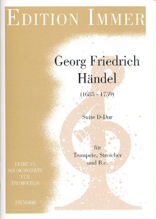 Suite D-Dur  fr Trompete, Streicher und bc Partitur und Stimmen (Streicher 3-3-2-2)