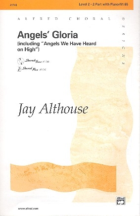 Angels' Gloria for 2-part voices and piano, score