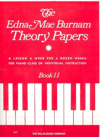 The Edny Mae Burnham Theory Papers vol.2 for piano