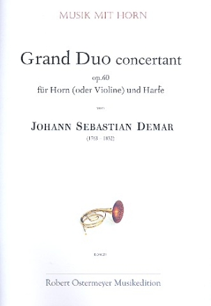 Grand Duo concertant op.60 für Horn (Violine) und Harfe Partitur und Stimme
