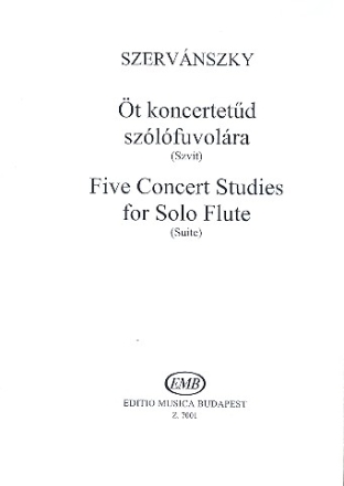 5 Concert Studies Suite for solo flute