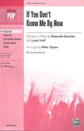 If you don't know me by now for mixed chorus and piano score