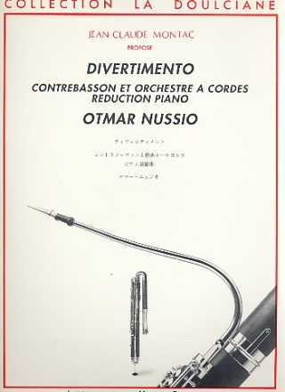 Divertimento pour contrebasson et orchestra  cordes pour contrebasson et piano