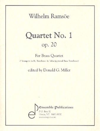 Quartett Nr.1 op.20 fr 2 Trompeten, Posaune und Tuba (Bassposaune) Partitur und Stimmen