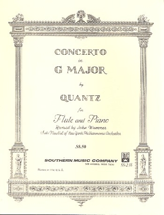 Concerto G major for flute and piano