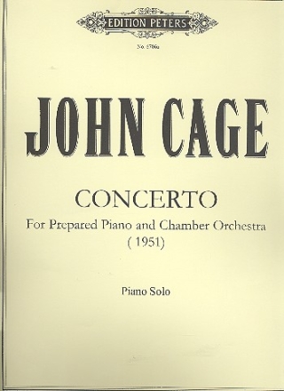 Concerto for prepared piano and chamber orchestra piano solo (1951)