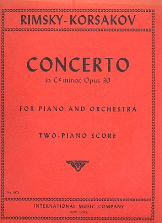 Konzert cis-Moll op.30 fr Klavier und Orchester fr 2 Klaviere, Spielpartitur