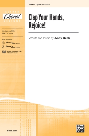 Clap your Hands rejoice for 2-part chorus and instruments score
