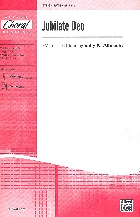 Jubilate Deo for mixed chorus and piano score