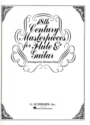 18th Century Masterpieces for flute and guitar scora and part