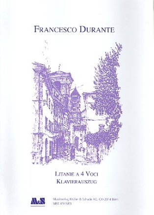 Litanie  4 voci fr 4 Singstimmen (SATB) und Streicher Klavierauszug