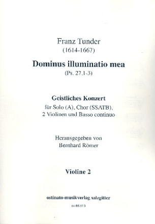 Dominus illuminatio mea fr Alt, gem Chor, 2 Violinen und Bc Violine 2
