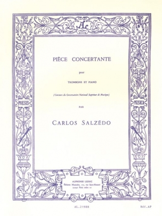 Pice concertante pour trombone et piano