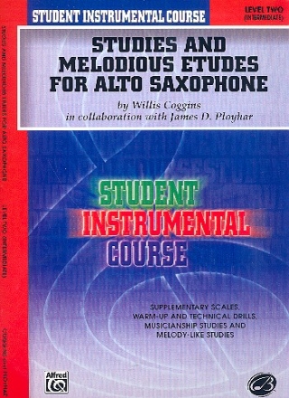 Studies and melodious Etudes Level 2 for alto saxophone