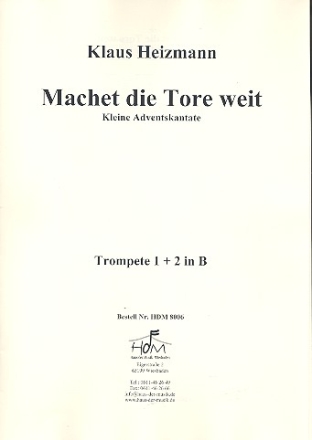 Machet die Tore weit Trompete 1+2 in B