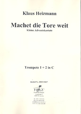 Machet die Tore weit Trompete 1+2 in C