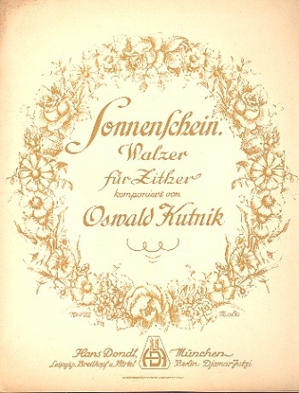 Sonnenschein fr Zither