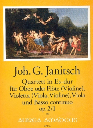 Quartett Es-Dur op.2,1 fr Oboe (Flte/Violine), Violetta (Viola/Violine), Viola und Bc Stimmen (Bc ausgesetzt)