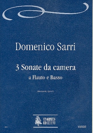 3 Sonate da camera - a flauto e basso partitura i parti