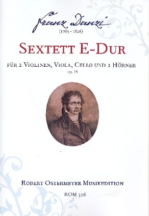 Sextett E-Dur op.15 fr 2 Violinen, Viola, Violoncello und 2 Hrner Partitur und Stimmen
