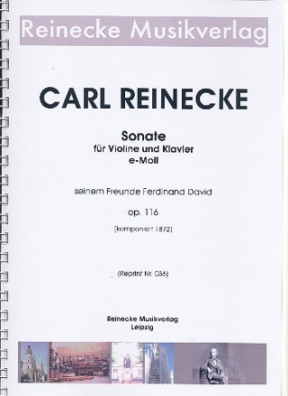 Sonate e-Moll op.116 fr Violine und Klavier Reprint