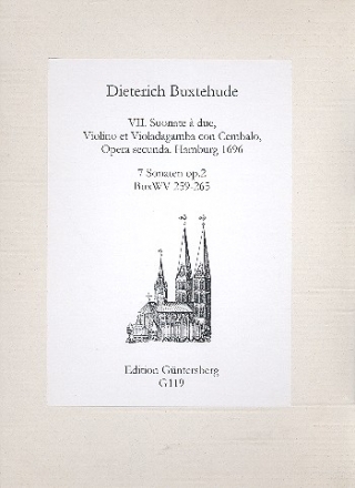 7 Sonaten a due op.2 fr Violine, Viola da gamba und Bc Partitur und Stimmen (Bc nicht ausgesetzt)