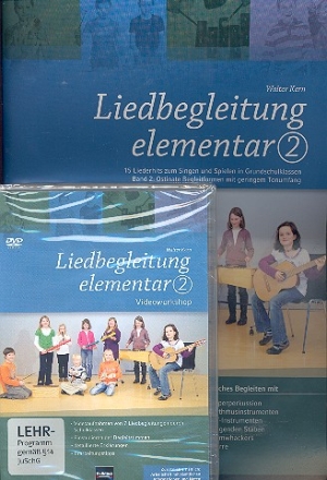 Liedbegleitung elementar Band 2  (Buch (+CD-Rom) +DVD) Set