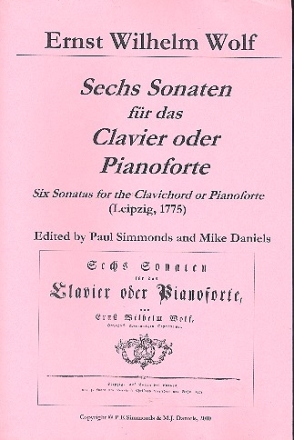 6 Sonaten (Leipzig 1775) fr Klavier oder Cembalo