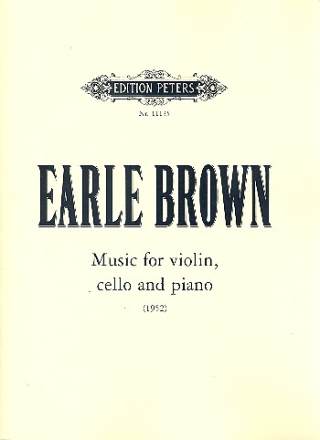 Music for violin, cello and piano für Violine, Violoncello und Klavier