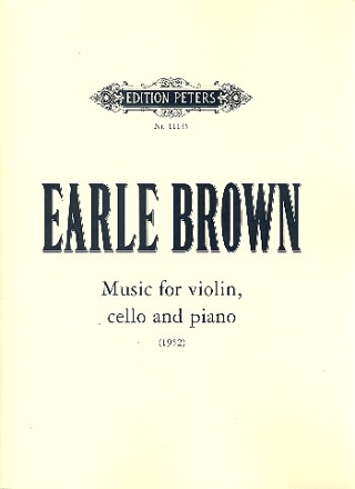 Music for violin, cello and piano fr Violine, Violoncello und Klavier