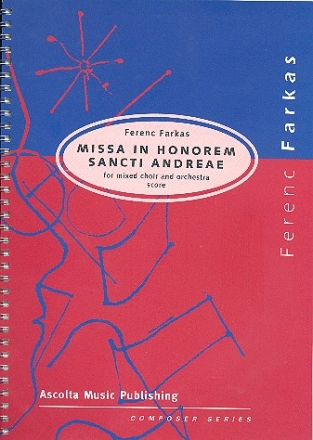 Missa in honorem Sancti Andreae for mixed chorus and orchestra score