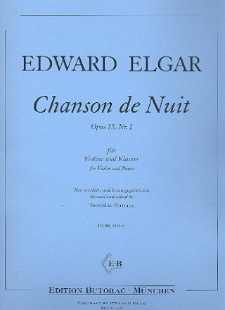 Chanson de Nuit op.15,1 fr Violine und Klavier