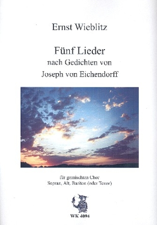 5 Lieder fr gem Chor a cappella (SAM) Partitur