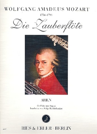 Arien aus Die Zauberflte fr Flte und Fagott Partitur und Stimmen