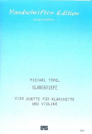 Klangbriefe fr Klarinette und Violine Spielpartitur