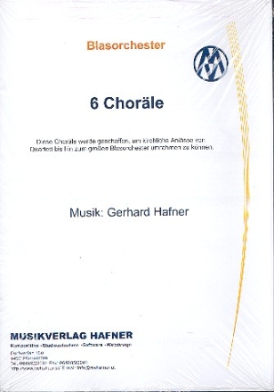 6 Chorle fr Blasorchester Partitur und Stimmen