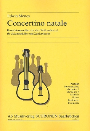 Concertino natale fr Mandoline und Zupforchester Partitur