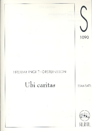 Ubi caritas for mixed chorus a cappella score