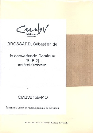 In convertendo dominus pour choeur mixte et orchestre  cordes parties (4-4-3-3-1-4)