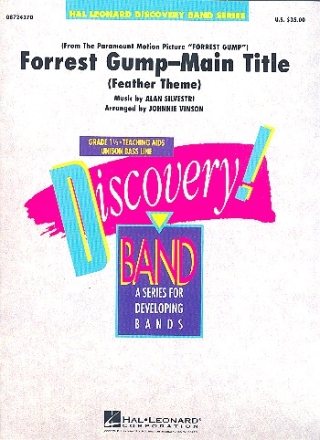 Forrest Gump Main Title: for concert band score and parts