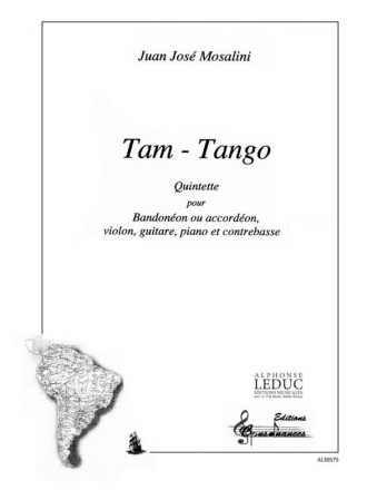 Tam-Tango pour bandonon (accordon), violon, guitare, piano et contrebasse parties